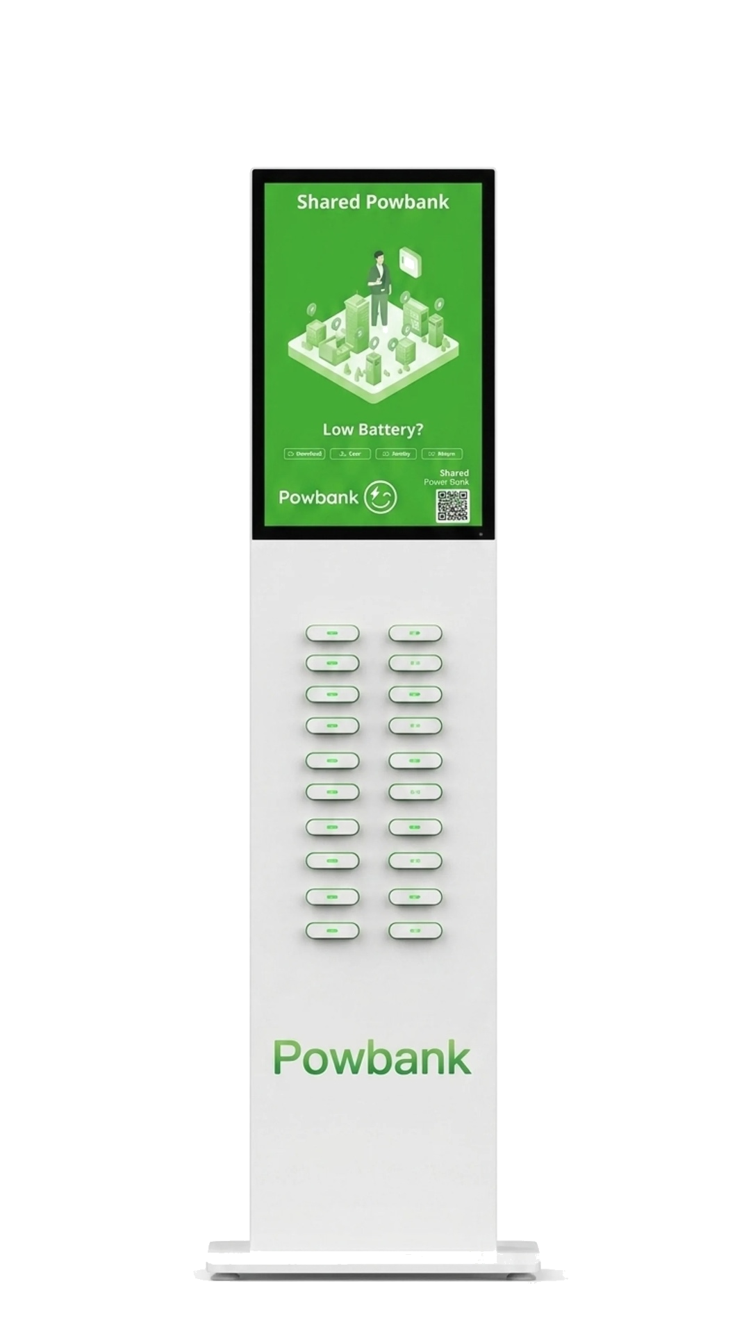 Custom branded powerbank station 20 slots corporate event